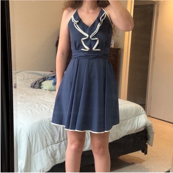 Lauren Conrad Blue Sailor Dress - Picture 1 of 13